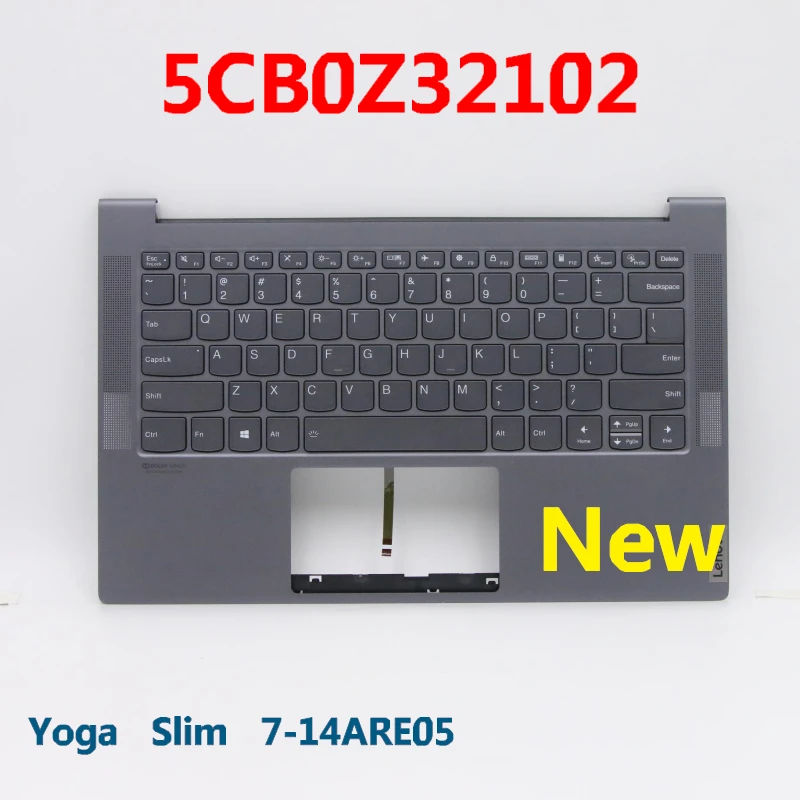 5CB0Z32102 new laptop Uppercase for lenovo Yoga Slim 7-14ARE05 14ITL05 14IIL05 C-Cover with keyboard US English