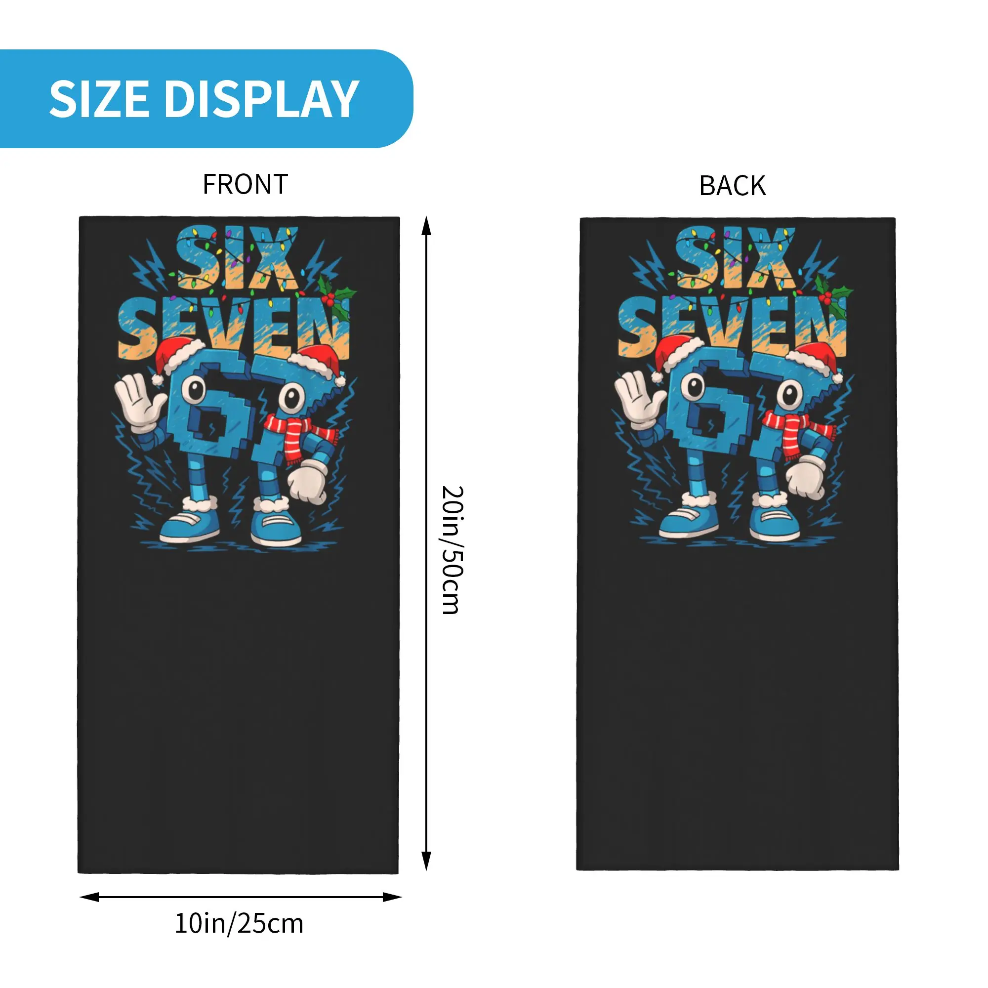 Bruh 67 6-7 مضحك Brainrot ميمي الرقبة أدفأ الجراب يندبروف الدراجات باندانا متعددة الوظائف وشاح أنبوبي قناع الوجه درع