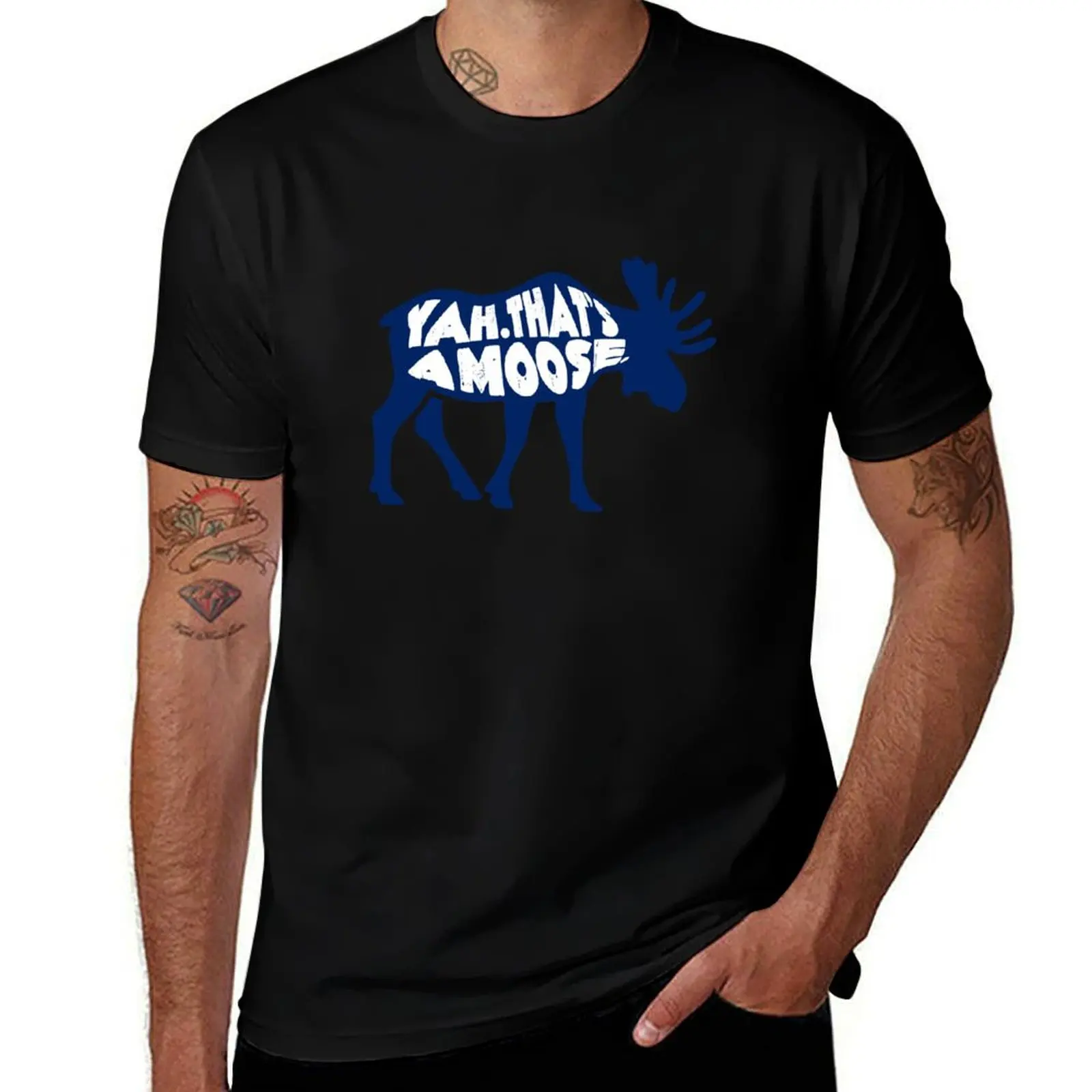 Come From Away - Yah. That's a Moose. T-Shirt Simple Solid Color Crew Neck Tee T-Shirt