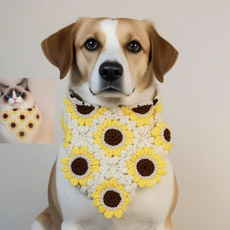 

Handmade Dog Bandanas Large Pet Scarf Bandana For Dog Washable Bow Tie Collar Cat Puppy Triangular Scarf Bib Dog Accessories