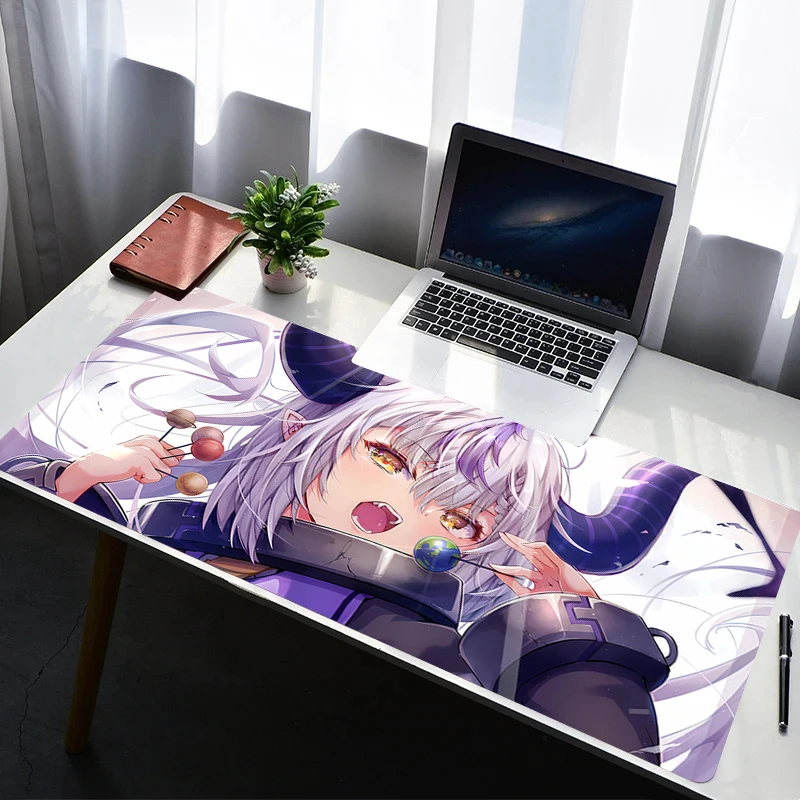 Mouse Pad Laptop Rubber Extended Desktop Mat Computer Gamer HD Mousepad PC Gaming Accessories Hololive La Darknesss Keyboard Pad