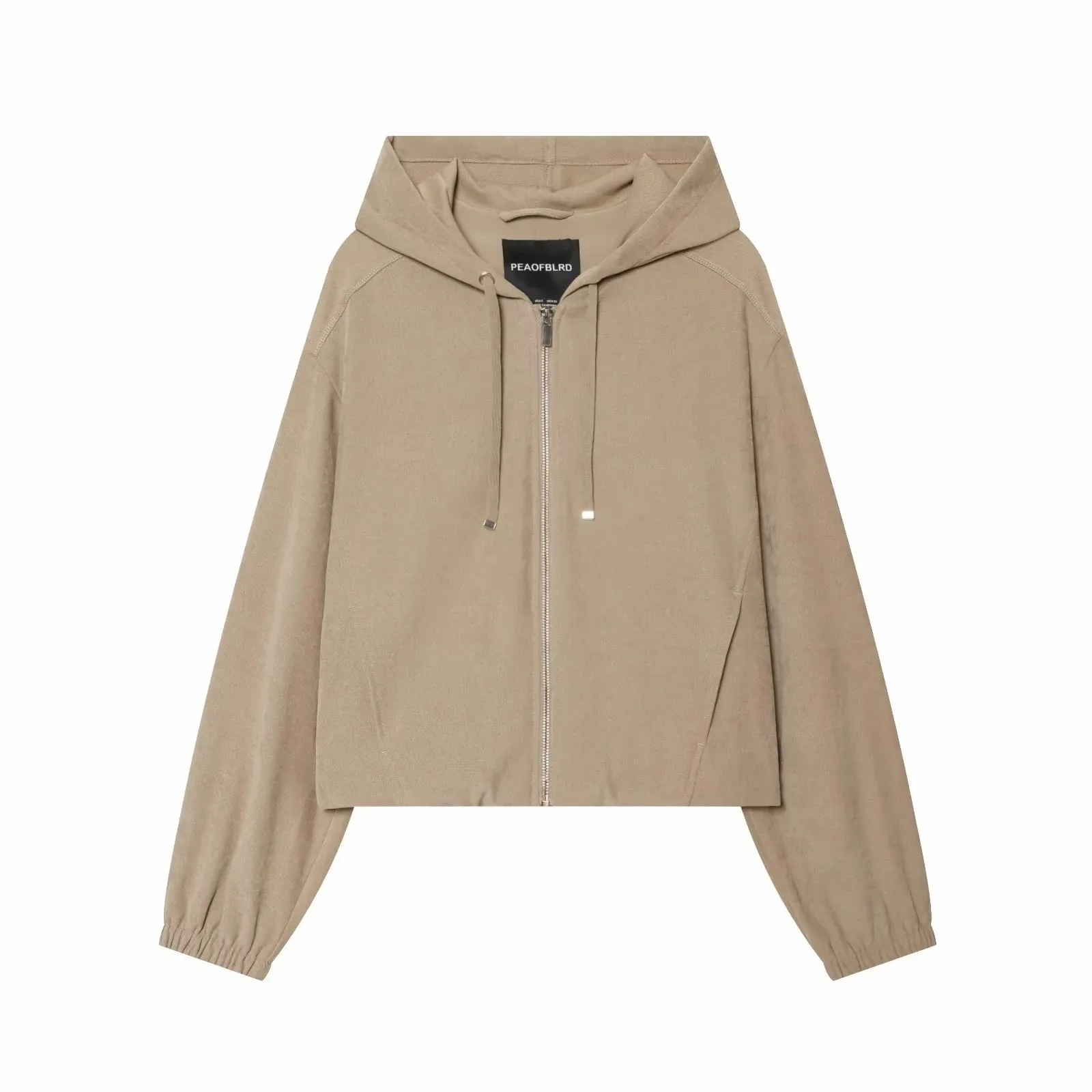 Damen-Hosen-Set 2-teilig, Neu 2026, Kapuzenjacke mit Reißverschluss, Weite Hose mit Kordelzug, Damen-Outfit – Detail 12