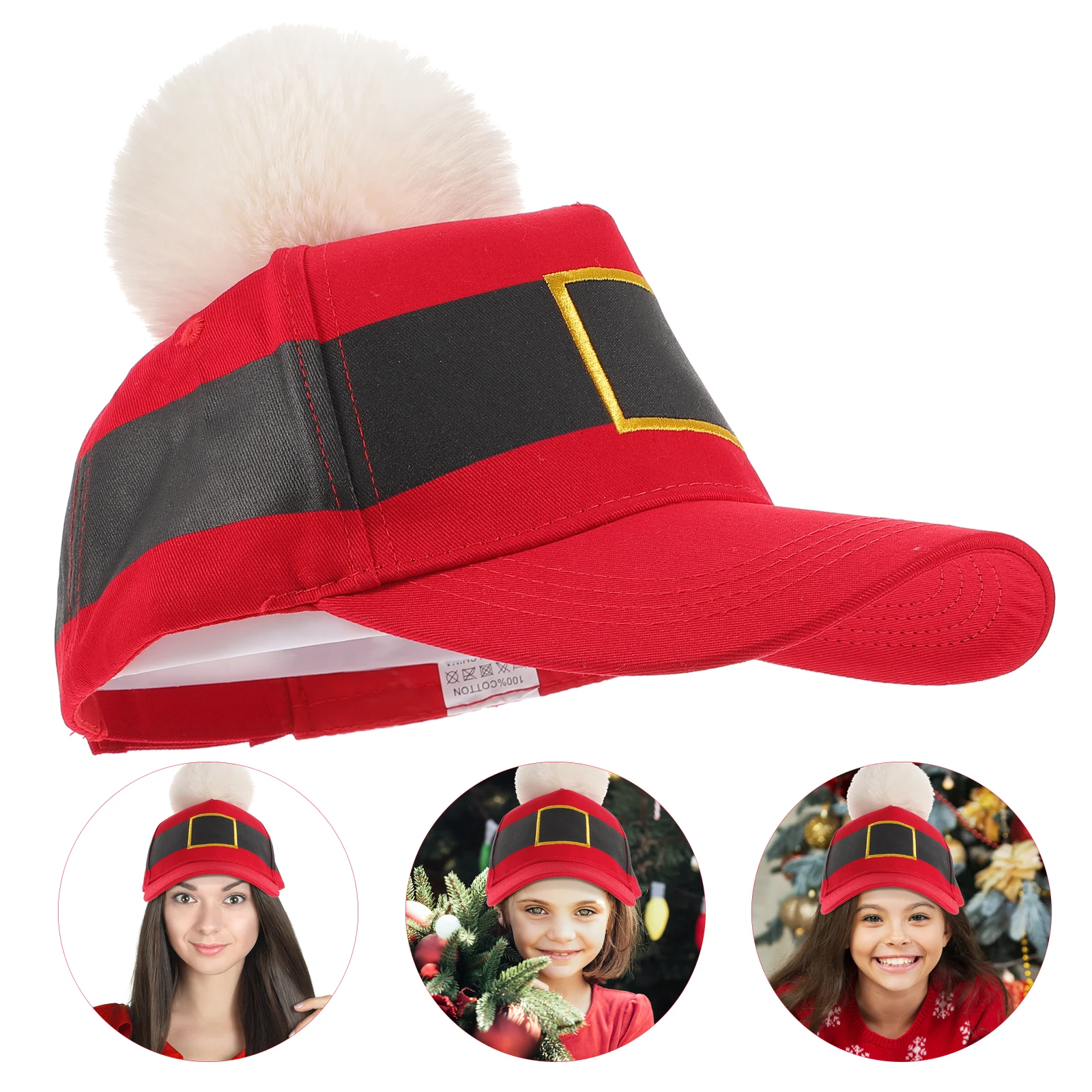 

Unisex Baseball Adults Christmas Design Christmas for Women Santa Hat Ladies Nylon Holiday Hats Santa Hat