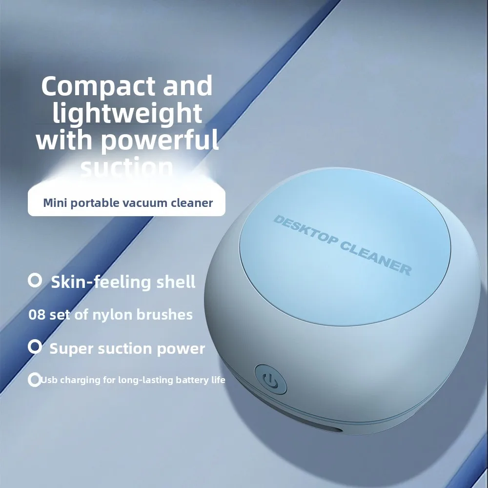 New Simple Wind Suction Charging Handheld Portable Desktop Vacuum Cleaner Compact and Lightweight
