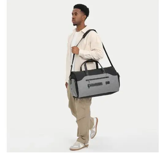 

Men Business Foldable Travel Bag Short Trip Travel Handheld Outdoor Waterproof Multifunctional Suit Gym Bag men travel duffle