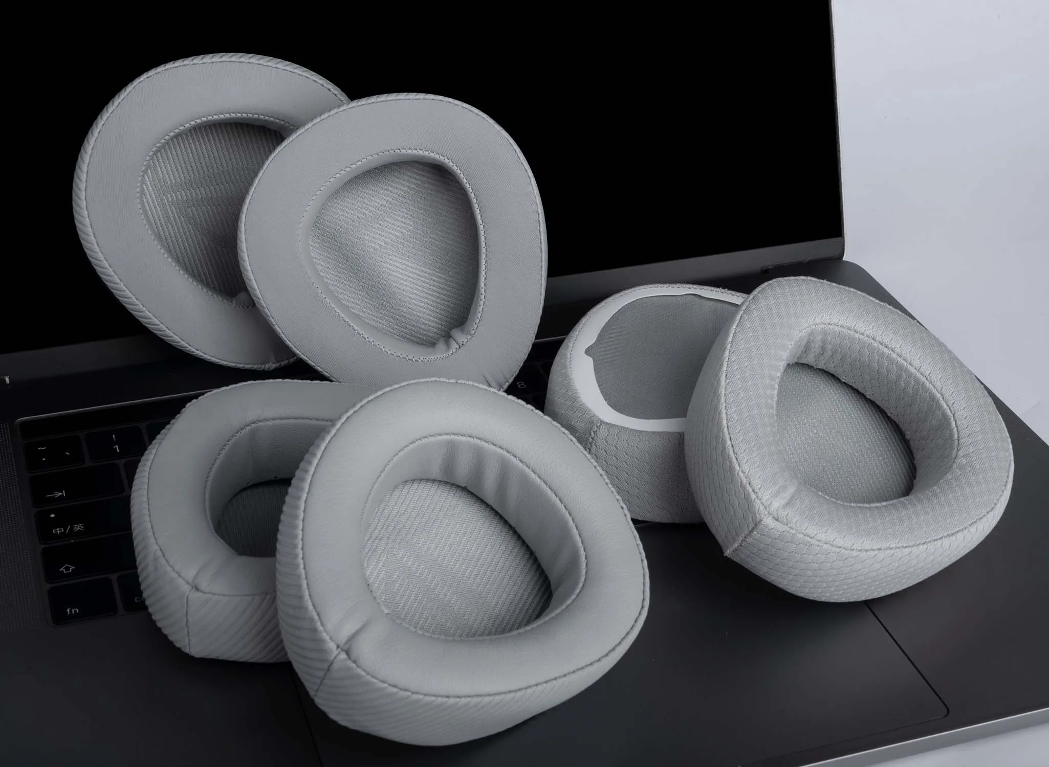 Earphone Pads for ASUS ROG Delta II Replacement Earpads Earmuffs Cloth Memory Covers Sponge Protein