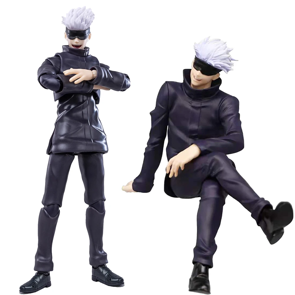 JJK Anime Figure 18cm GOJO SATORU PVC Statue Gojo Model Ornament Collection Sitting Action Figure gojo toys Decoration Gifts Boy