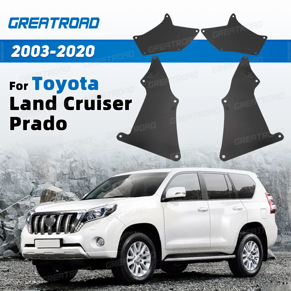 

Комплект брызговиков для Toyota Land Cruiser Prado 2003-2020 2015 2016 2017 2018 2019, автомобильные брызговики, защита крыльев, автоаксессуары