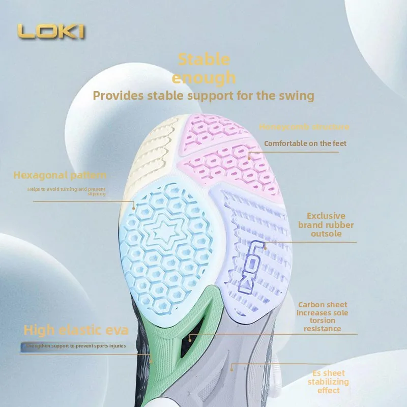 LOKI table tennis shoes, Ryzen 5th generation high appearance brand guarantees professional competition breathable sports shoes