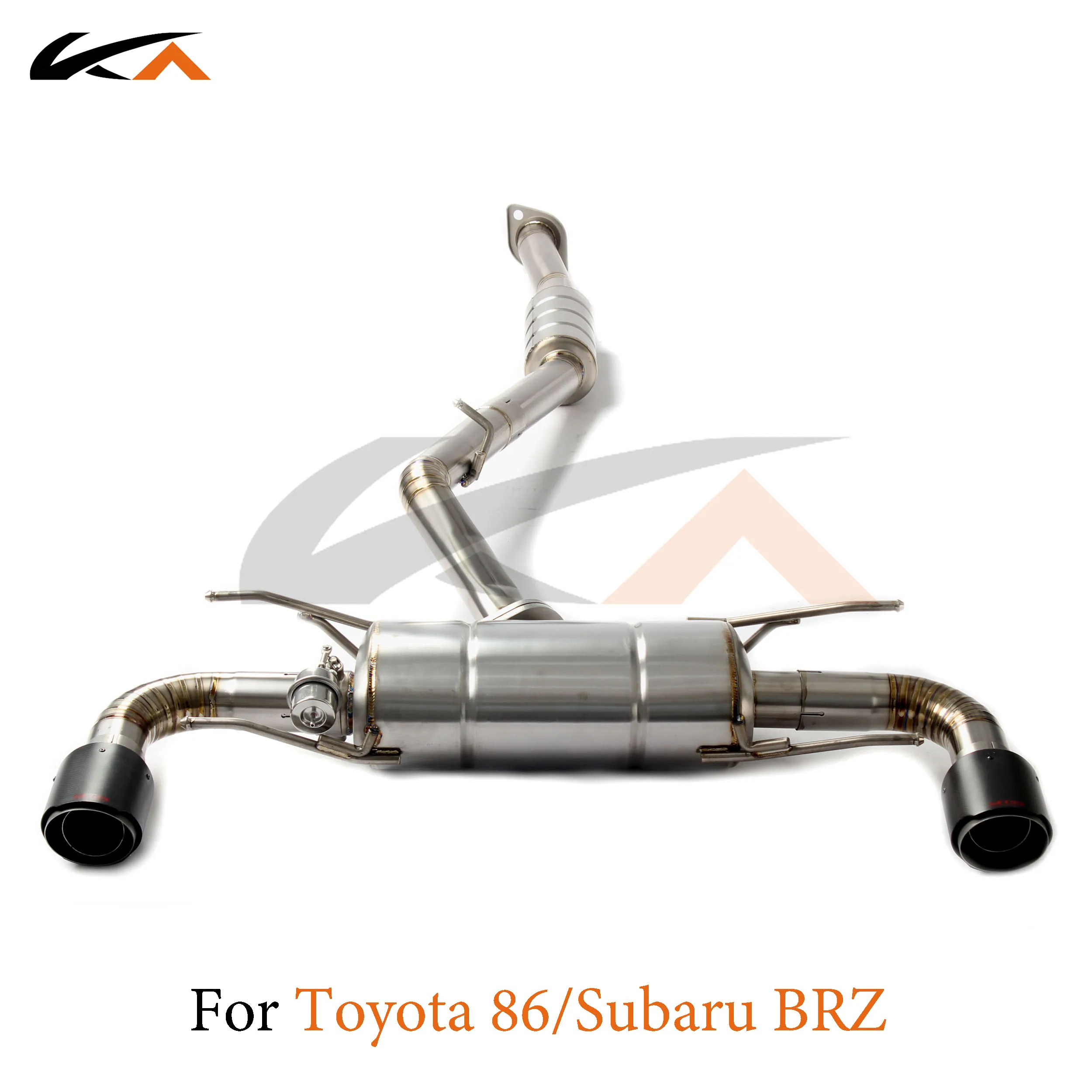 

KA Tuning exhaust system titanium catback for Toyota 86 and Subaru BRZ rear section performance parts muffler with valve