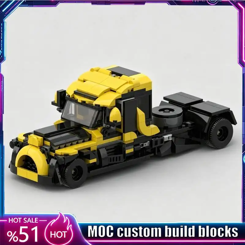 NEW 598Parts MOC Dump Truck Model Custom Puzzle Construction Vehicle DIY Assembly Educational Toy Building Blocks Popular Gifts