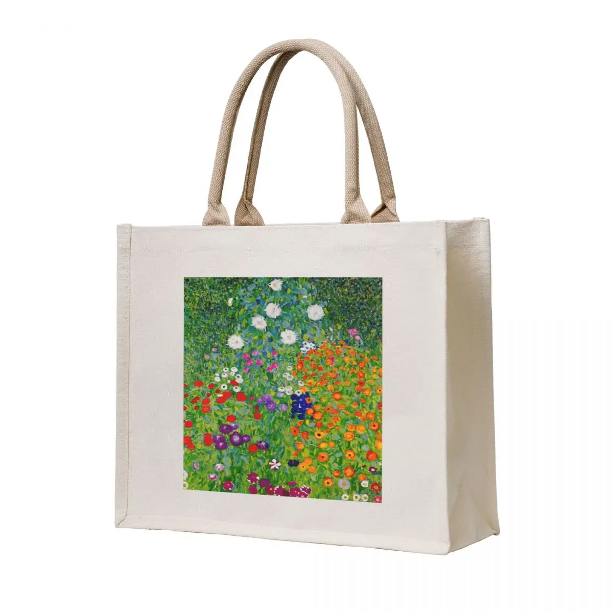 

Flower Garden/ Blumengarten - Gustav Klimt Art Nouveau Floral Tote Bag canvas tote Beach bag