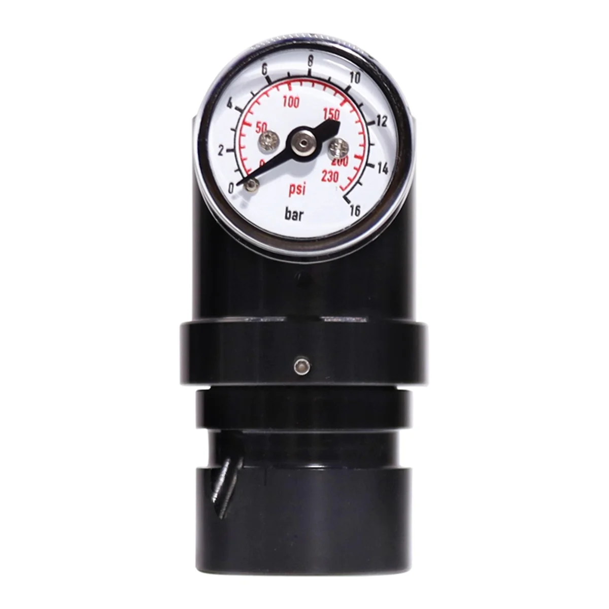 Regulador de baja presión HPA Tipo T Mini regulador de CO2 Presión de salida 230 Psi con manómetro acoplador