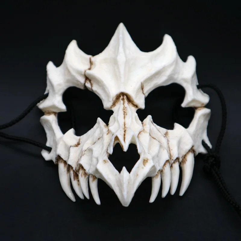 Masques de crâne de terreur pour adultes et enfants, cosplay, boule d'anime, carnaval, fête, accessoires de performance, modules d'animaux, Halloween