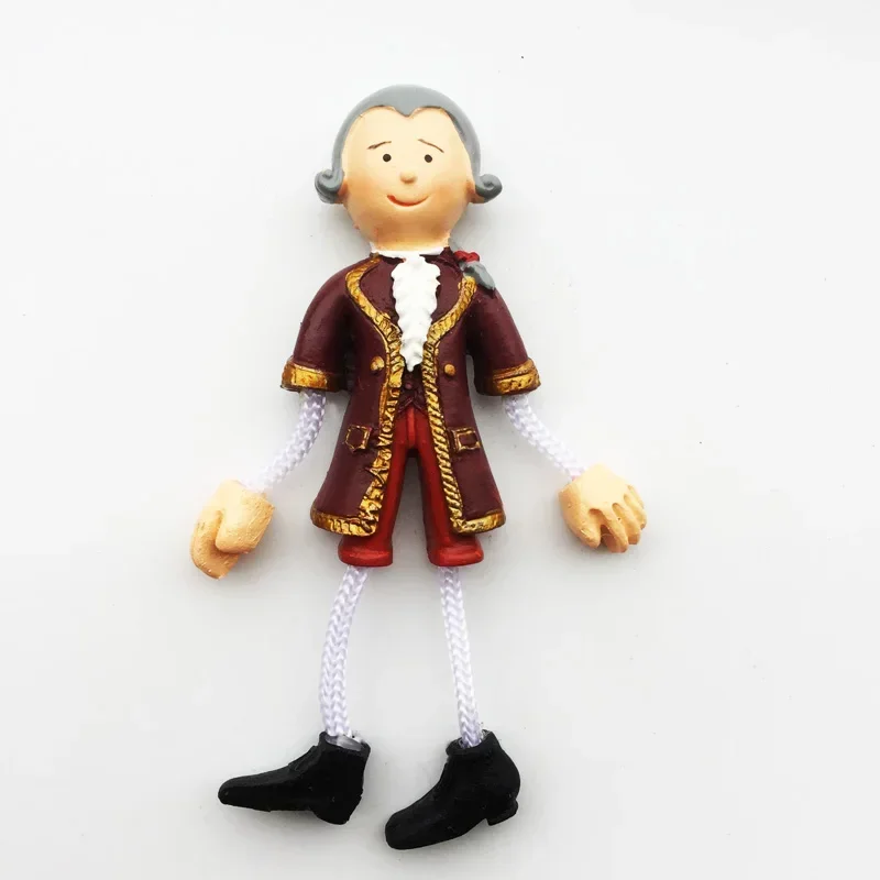 مغناطيس ثلاجة نمساوي ، هدايا تذكارية سياحية ، ملصق مغناطيسي للأميرة الأسيزي موزارت ، ديكور مطبخ منزلي #3