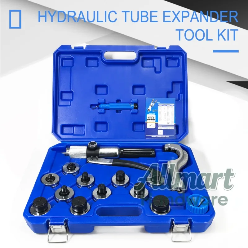 

Набор инструментов для расширения гидравлических труб, 11 расширительных головок для труб, перегородка для медных труб кондиционера, тип трубки холодильника