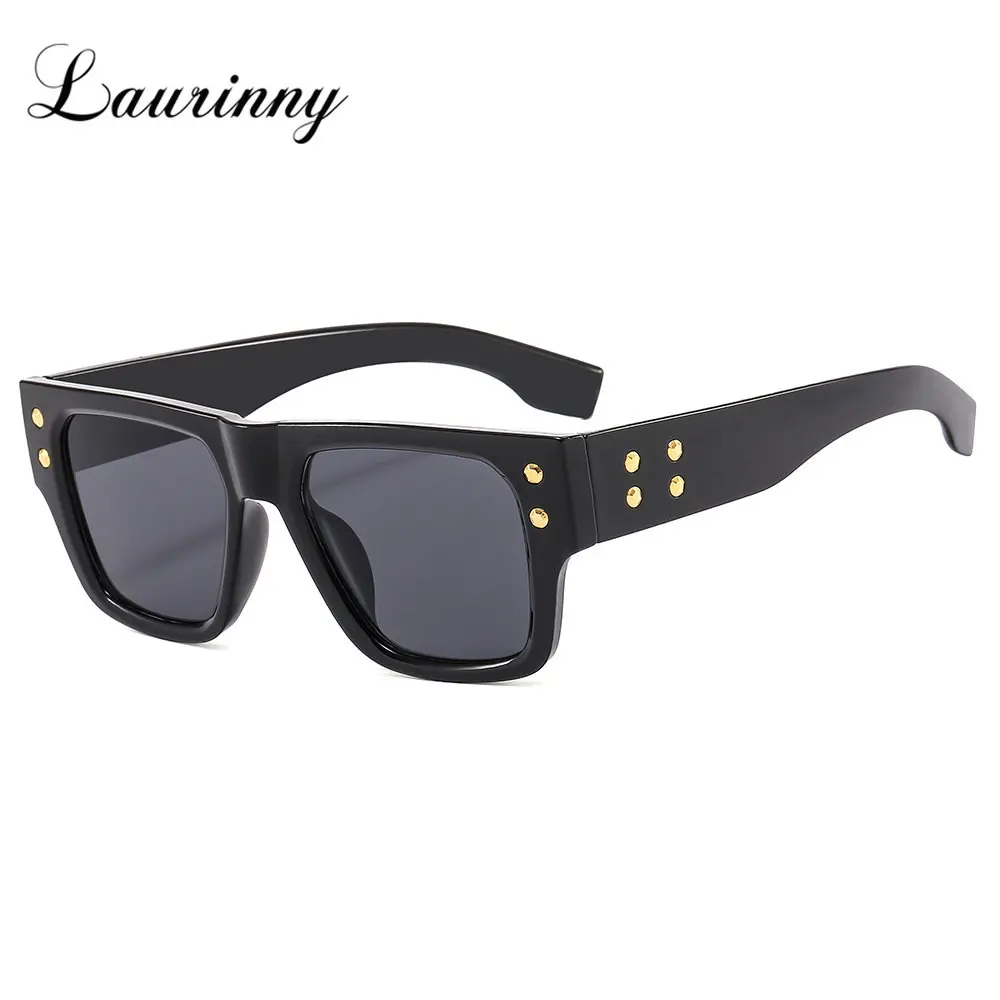 

2023 Rivets Square Sunglasses Woman Brand Designer Sun Glasses Shades UV400 Protection Summer Female Retro Eyewear Gafas De Sol