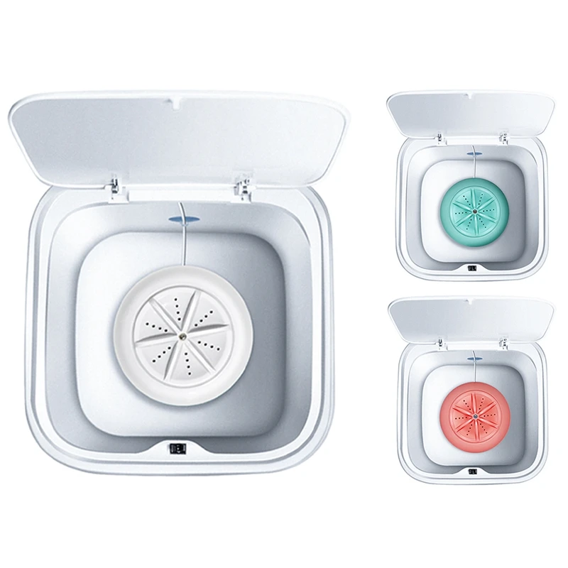 Top Sale Ultrasonic Turbo 10L Automatic Electric Roller Mini Washing Machine Portable Quick Clean Washing Tool