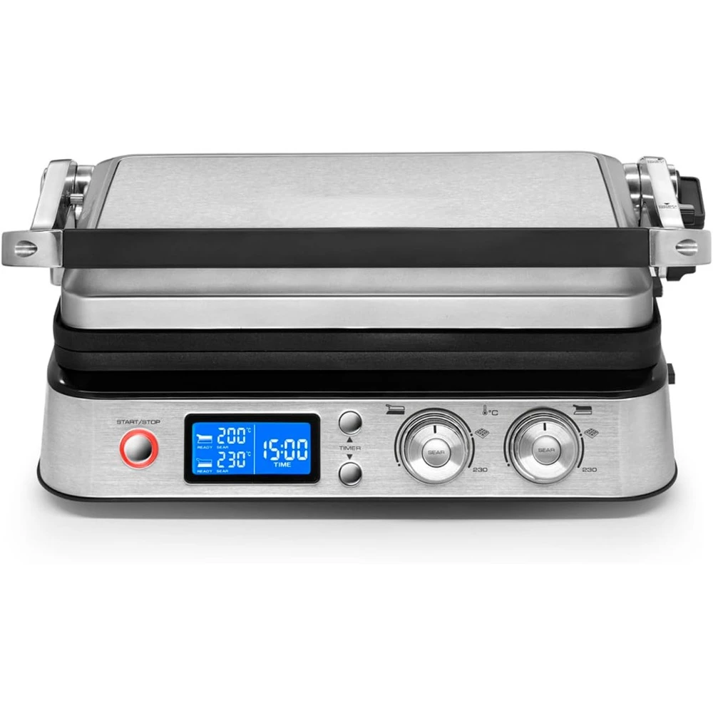 CGH1030D Livenza All-Day Grill, Griddle and Waffle Maker Silver Large