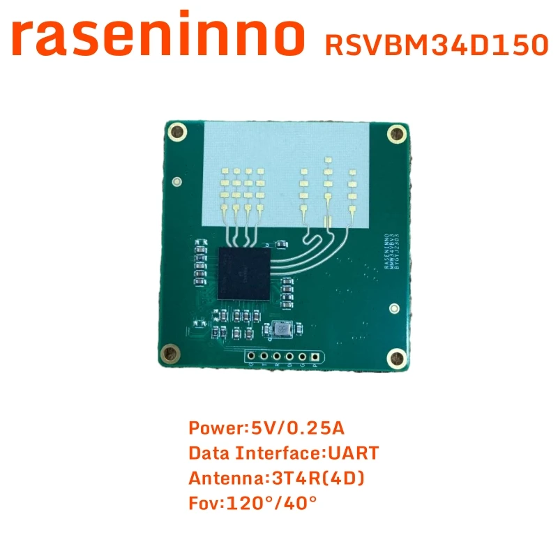 raseninno mmWave radar sensor module RSVBM34D150 ROS autonomous robotics sense avoid safety bubble Small Obstacle Mobile Tracker