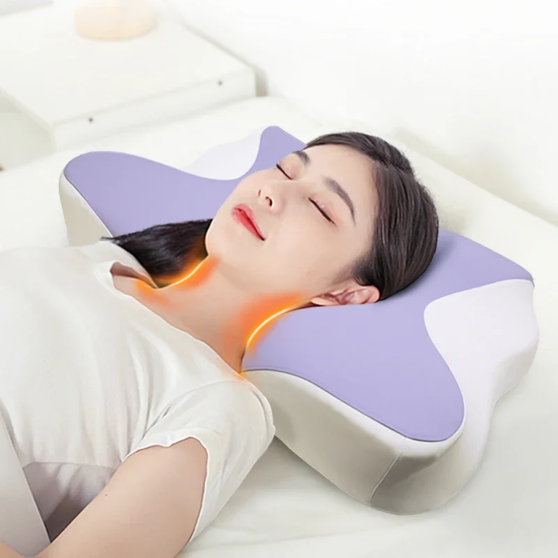 

Neck Memory Foam Adult Pillow Custom Butterfly Modern High Neck Sleep Protection