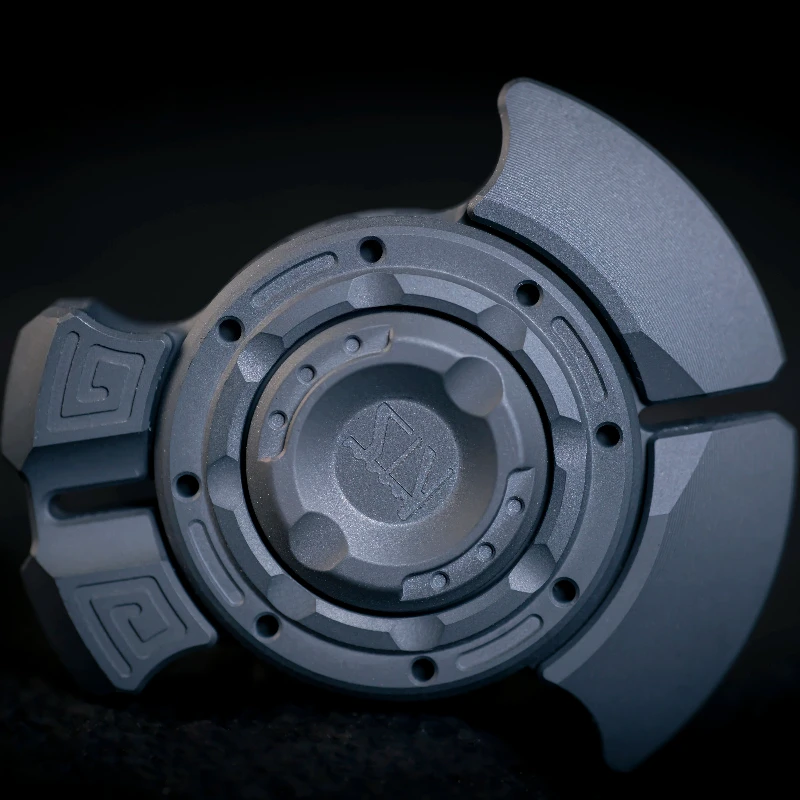 لعبة فيدجيت سبينر معدنية ميكانيكية من KTS EDC Pangu مع مقبض مرفق لعبة تخفيف الضغط على سطح المكتب #3