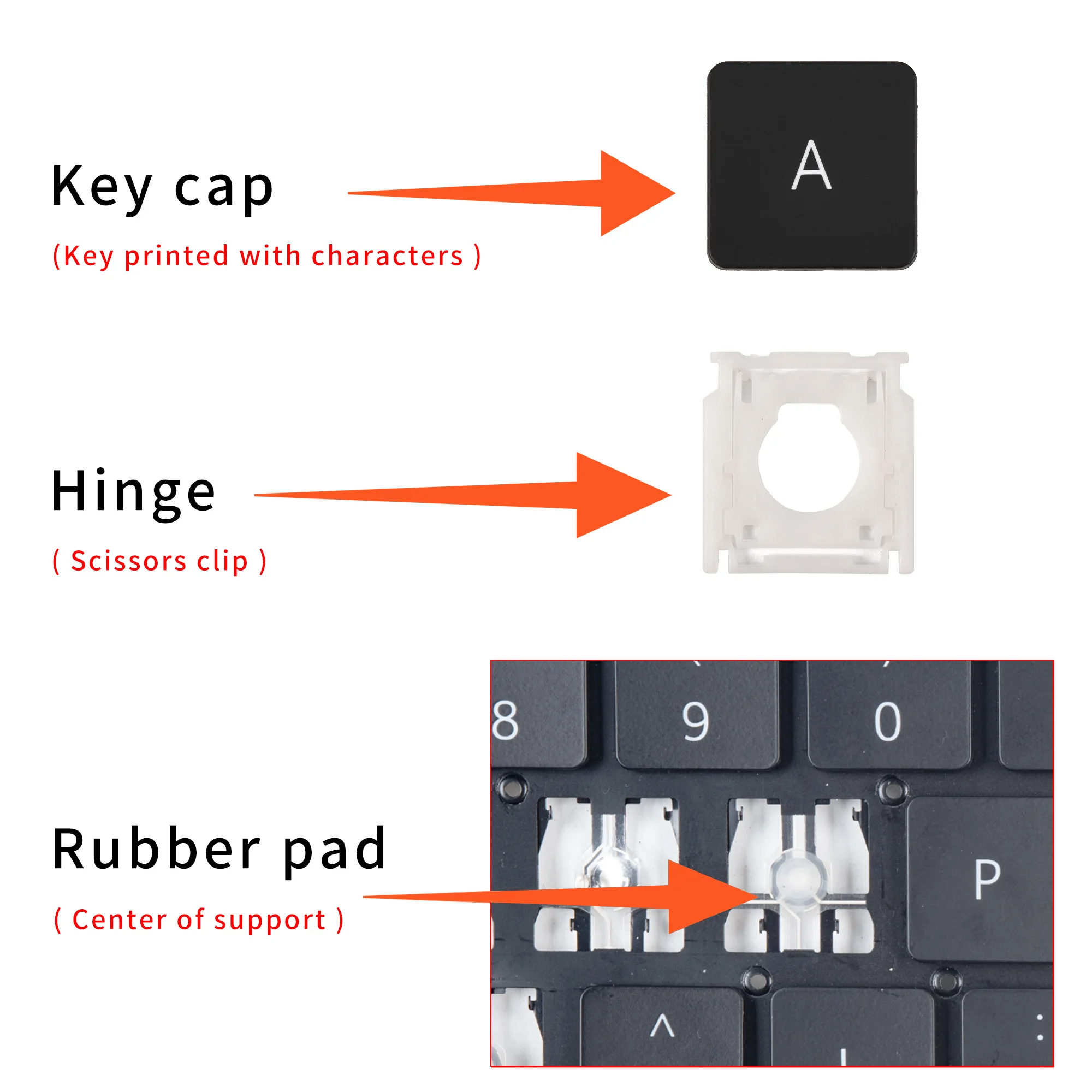 Tampa de chave de substituição, clipe de tesoura e dobradiça para huawei matebook d14 d15 13 r5 x pro mach w19 w29 w19b w19c mach ru teclado