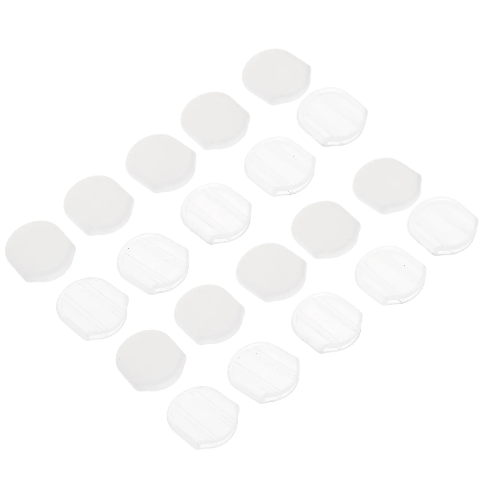 

40 Pcs Ear Clip Pads Soft Comfortable Transparent Pain Proof Oval Clips Jewelry Accessories for Daily Use Suitable Most Clip On