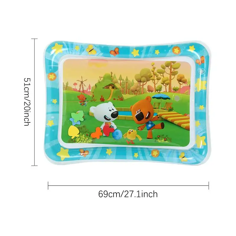 Tummy Mat Inflatable Water Mat Tummy Toys Tummy Water Play Mat  Thickened Water Sensory Mat Crawling Pads For Babies Boys Girls