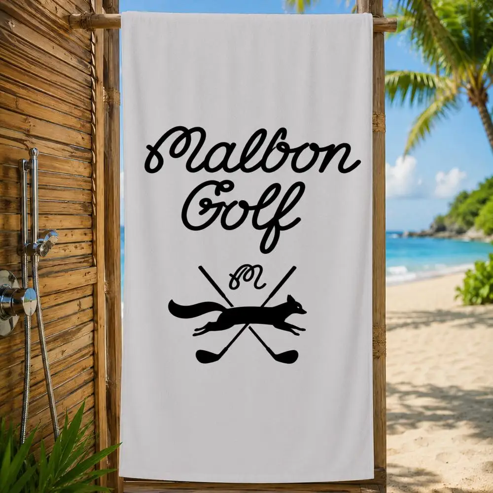 Marke Malbon Golfhandtuch, großes bedrucktes, schnell trocknendes Mikrofaser-Strandtuch, Gesichtstuch, weich, leicht, für Fitness, Camping, Spa – Detail 34