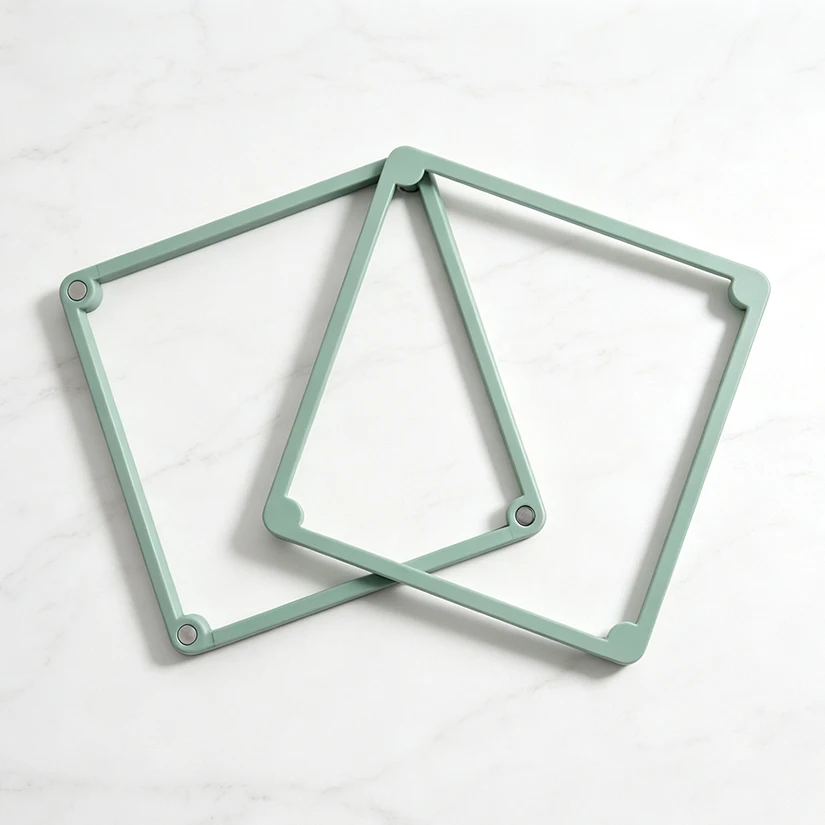 2 Pcs/Set Cake Stencil Spray Mold Fixing Frames Decoration Printing Die Fondant Pennies Cookies Candy DIY Baking Tools