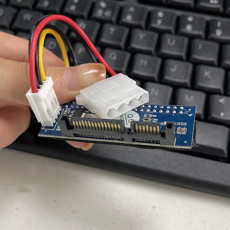 IDE to SATA Adapter HDD 3.5 inch IDE to SATA Hard Disk Converter PATA IDE 40Pin to SATA 22Pin Hard Drive Connector + Power Cable