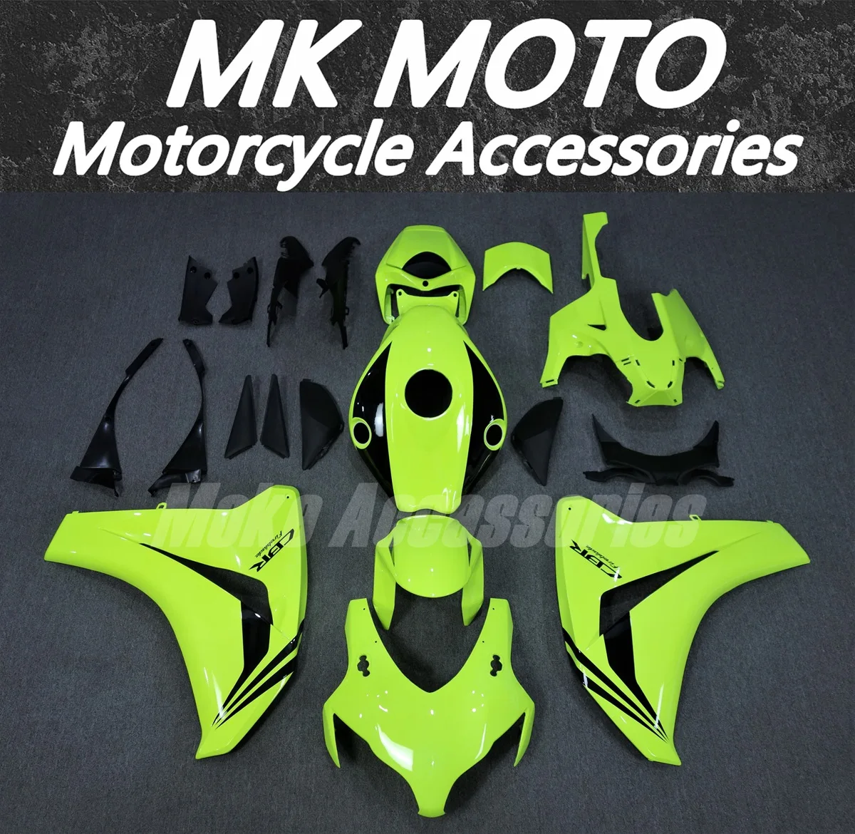 

Moke moto Motorcycle Fairings Kit Fit For Cbr1000rr 2008 2009 2010 2011 Bodywork Set Injection New Bright Neon fluorescence