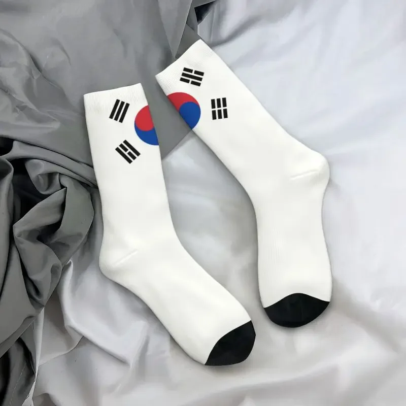 Cool South Korea Flag Socks Women Men Warm 3D Printed Korean Sports Football Socks