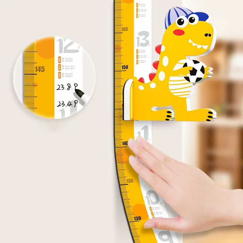 Children's Magnetic Height Stickers Cartoon Wall Stickers Boys and Girls Height Measurement Removable Wall Stickers Height Ruler
