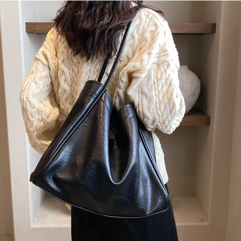 Large capacity women bag new casual women handbag retro versatile shoulder bag crossbody tote bag