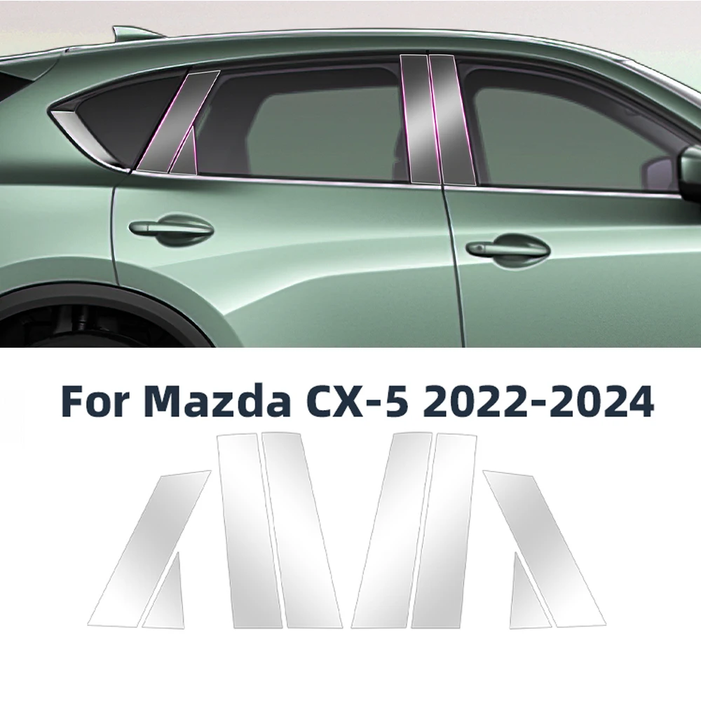 

For Mazda CX5 2022-2025 Headlight Rearview B C Pillars TPU Paint Protection Film Anti-scratch Pre-cut PPF Clear Kit Resistant