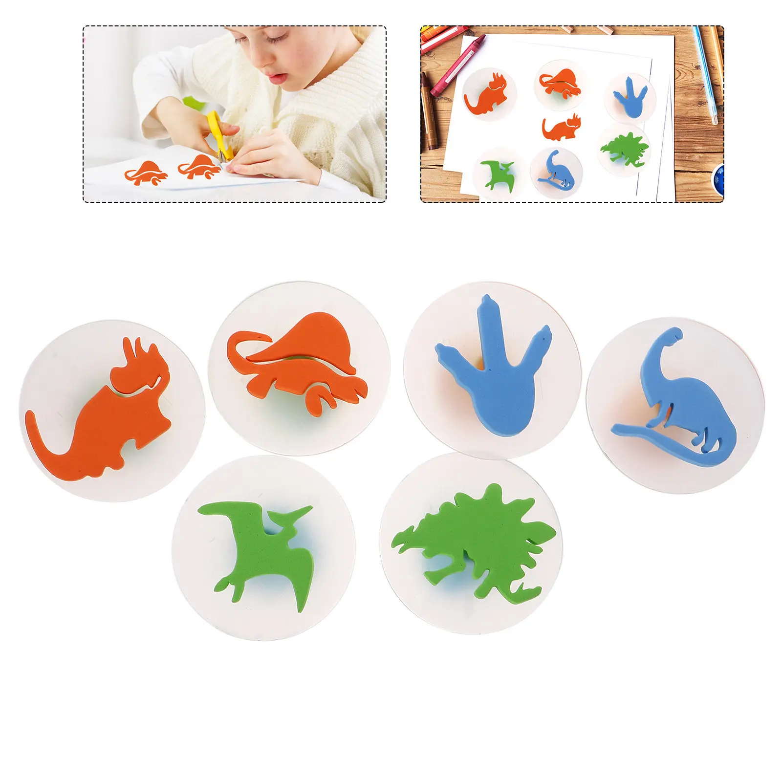 

6pcs Graffiti DIY Stamp H Painting Stamps Drawing Art Graffiti Stamp Tools Kids Drawing Art Tools Rubber Seal Craft