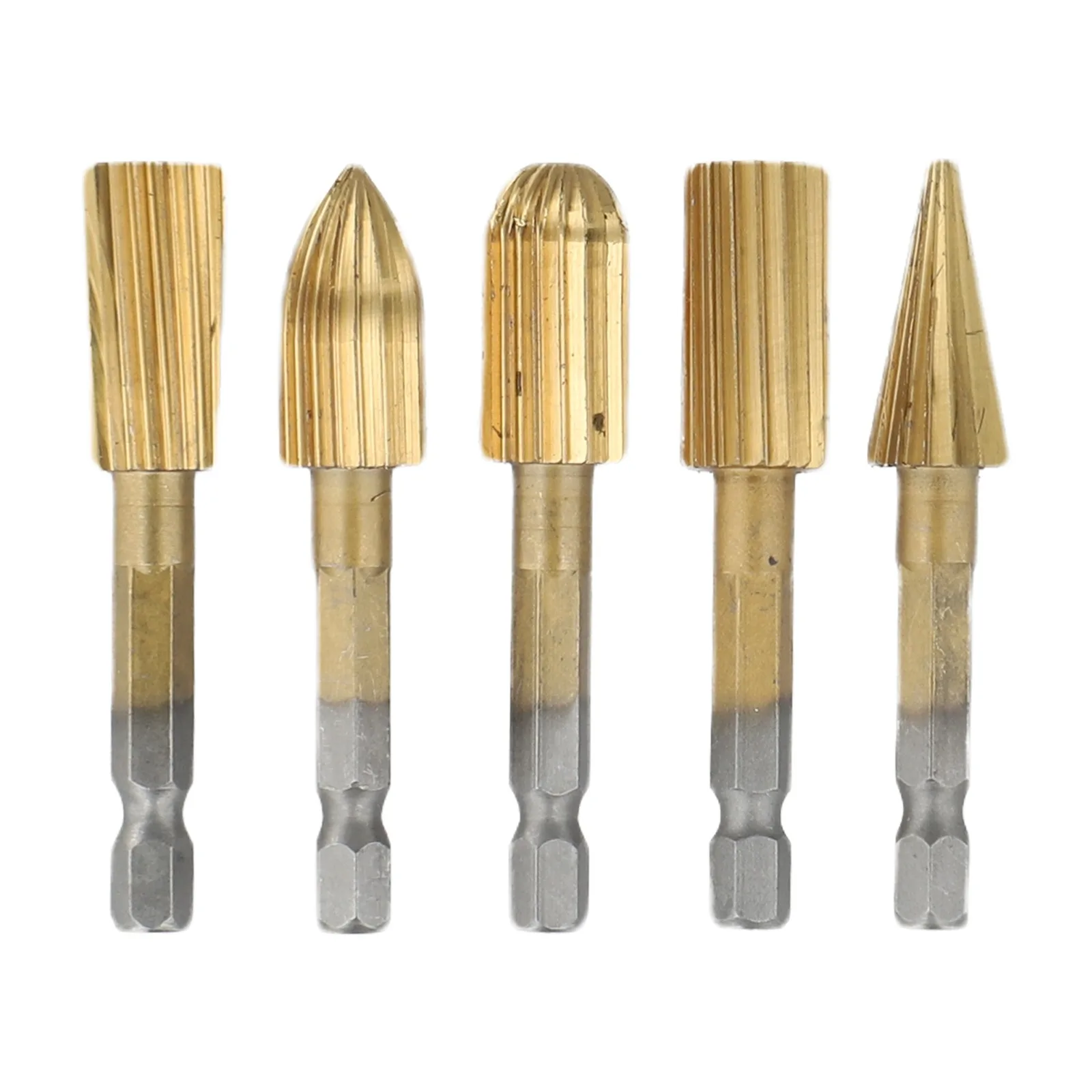 Rotary File Carbide Burr Set 5pcs with 14inch 6 35mm Shank for Efficient Carving on Porcelain Plastic Soft Metals and Resin