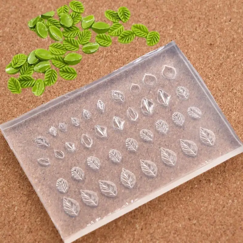 3D-Silikonform für Nagelkunst-Dekorationen, DIY Mini-Blatt-Design-Vorlagen, Form für Nägel, Schmuck, Handarbeiten, transparente Nagelform-Werkzeug – Detail 3