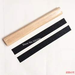 26cm Wood Handle Tsuka Black Imitated Rayskin Fittings For Japanese Samurai Katana Sword Accessory New