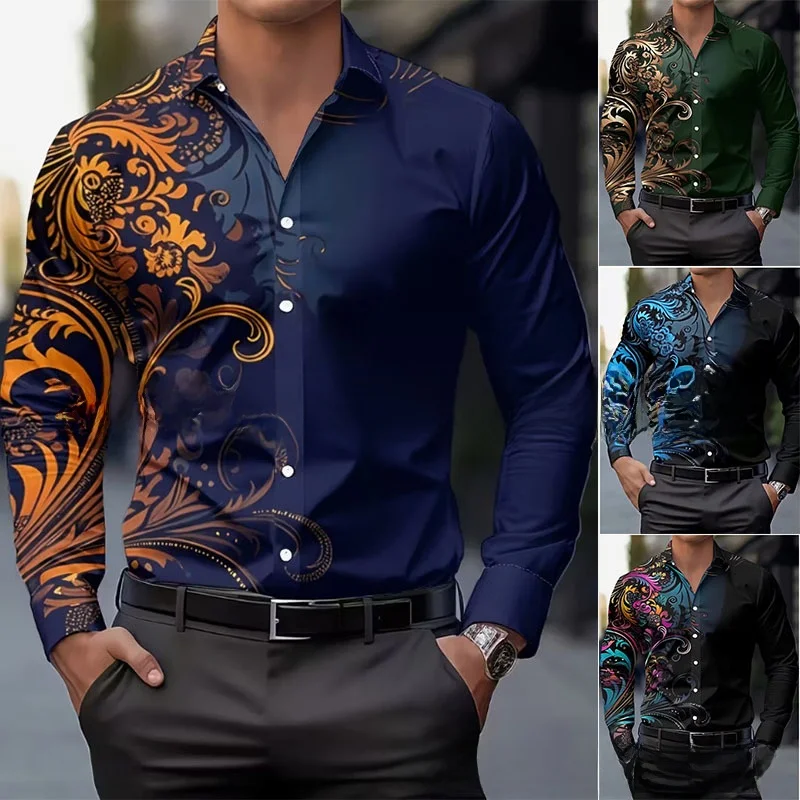 

Мужская куртка с принтом, воротником на пуговицах, длинным рукавом, приталенная, из искусственной кожи, с эффектом двухслойного дизайна, машинная стирка...