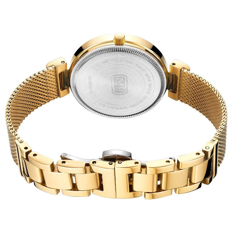 Mini Focus MF0272L Luxury Lady Watch Mesh Stainless Steel Waterproof With Japanese Movement Women Quartz Wrist Watches