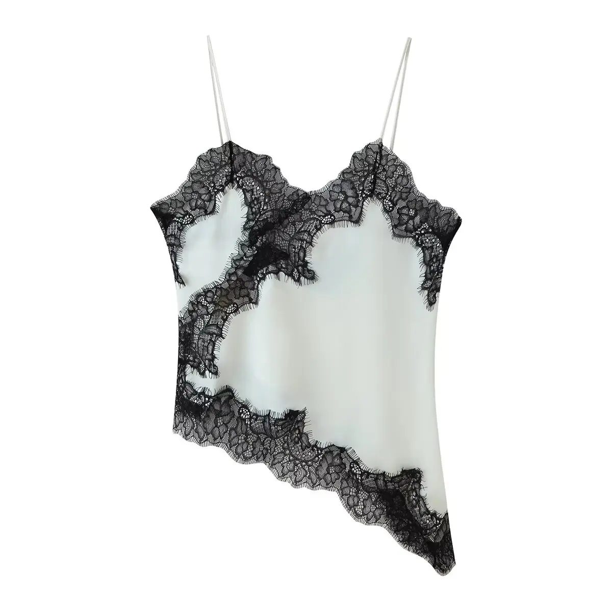 

2025 кружевные топы без рукавов с украшением для женщин, летний топ с открытыми плечами, повседневные женские топы, женские сексуальные майки