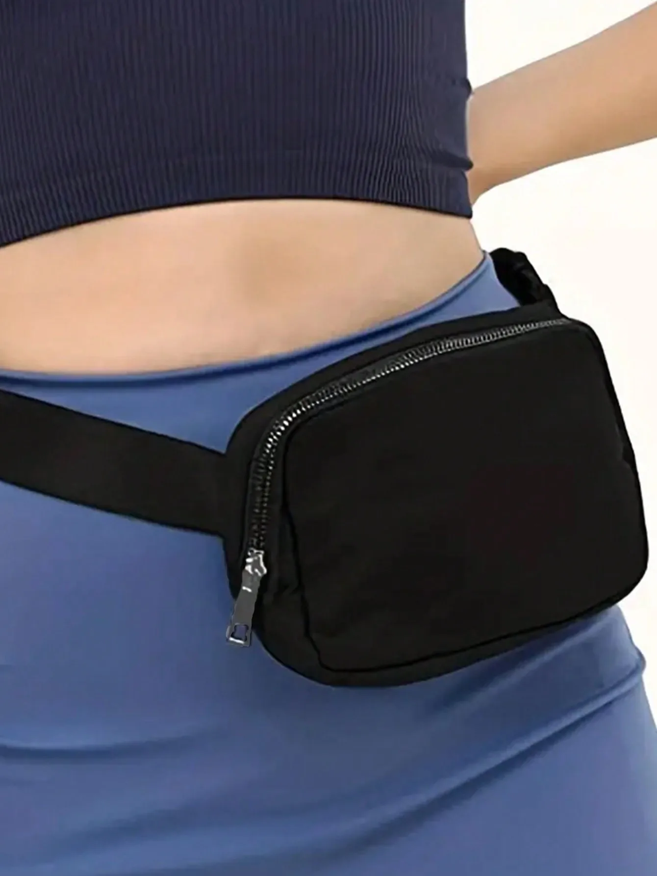 Solid Color Chest Bag Waterproof Crossbody Bag Adjustable Strap For Outdoor Sports Men Women