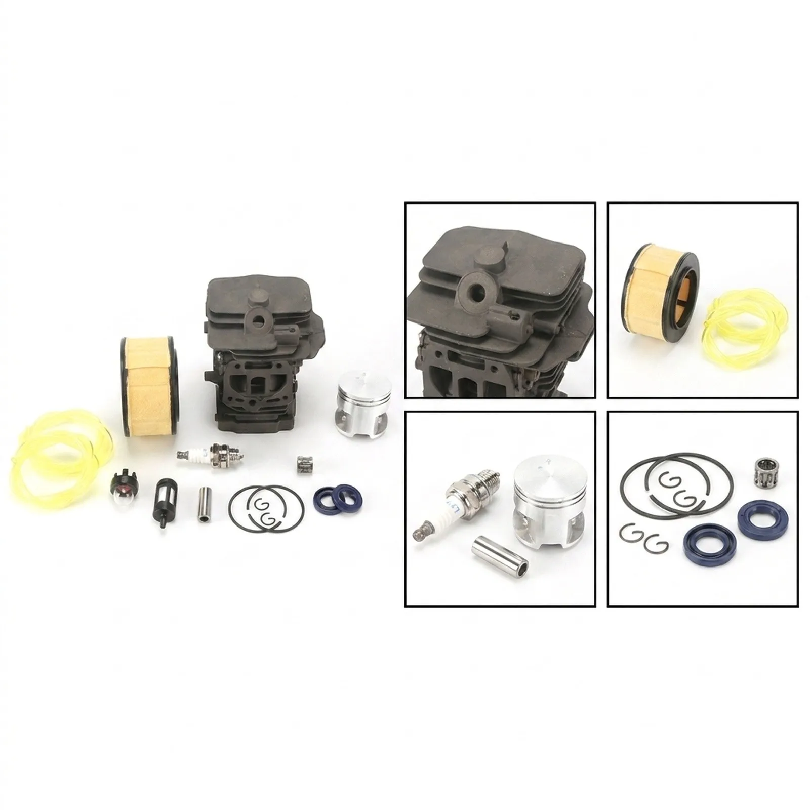 MS251 For MS 251 44mm for chainsaw Cylinder Piston Air Filter Bulb Tune-Up Kit Garden for chainsaw Tools Accessories