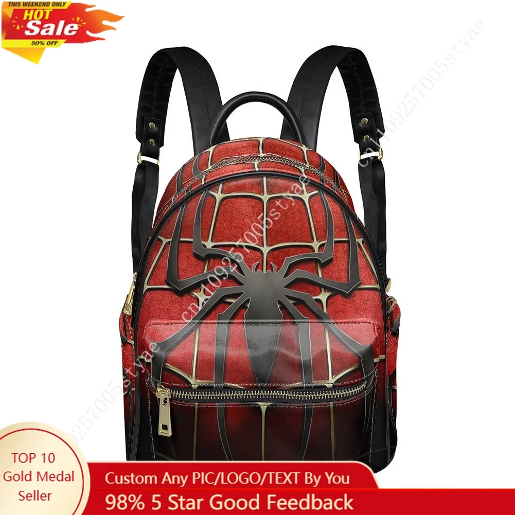 

Spider Man Peter Cosplay Backpack Womens Men Personalized Double Shoulder Bag Business Travel Bookbag Rucksack Gift Daypack