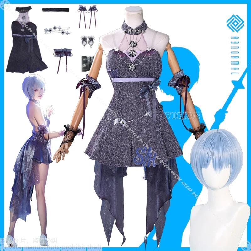 

【Космическое платье】 Rei 코스프레 Game GODDESS OF VICTORY: NIKKE Косплей Аниме Сексуальное фиолетовое вечернее платье Лолита Хэллоуин Cos
