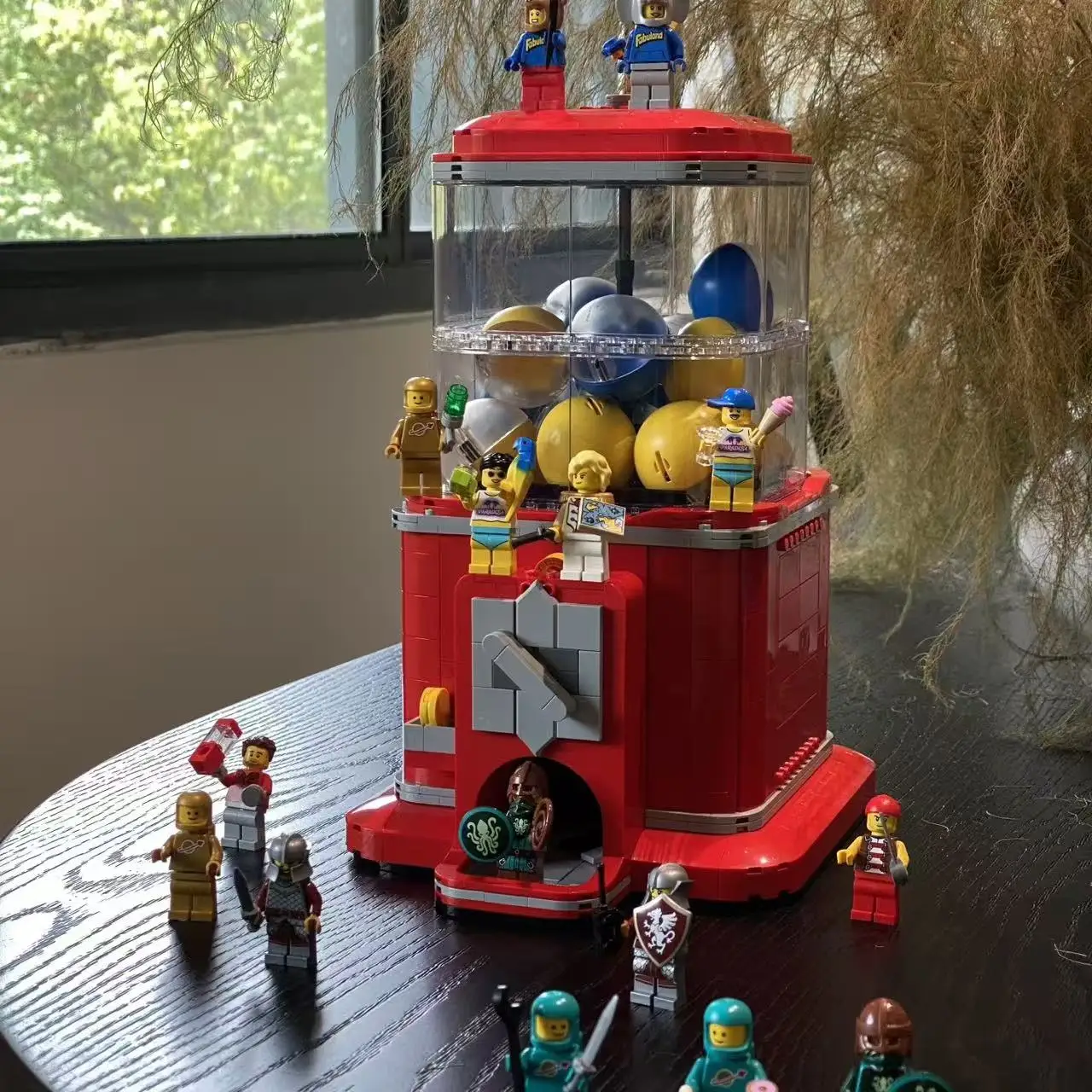 MOC 21358 آلة نموذج ديكور المنزل اللبنات الأطفال الفتيان والفتيات عطلة الهالوين عيد الميلاد هدايا عيد الميلاد