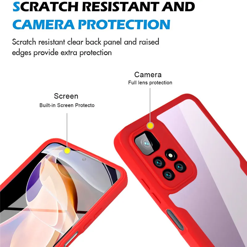 Poco M4 Pro 5G Case Xiaomi PocoM4 Pro 5G 360 Full Protection Double Side Hard Phone Cover for Poco M4Pro 5G 21091116AG MZB0BGVIN